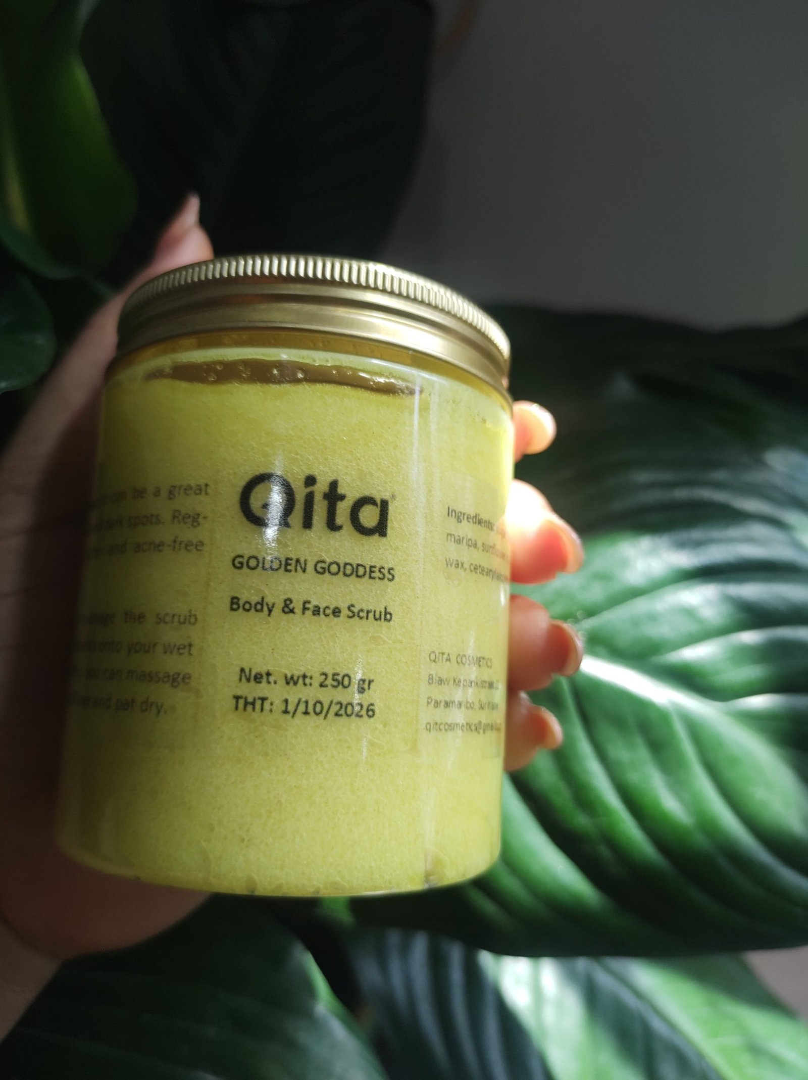 Golden Goddess face and body scrub